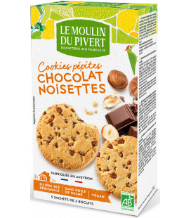 DATE DÉPASSÉE - DATE DÉPASSÉE -Cookies aux pépites de chocolat et aux noisettes bio & équitable