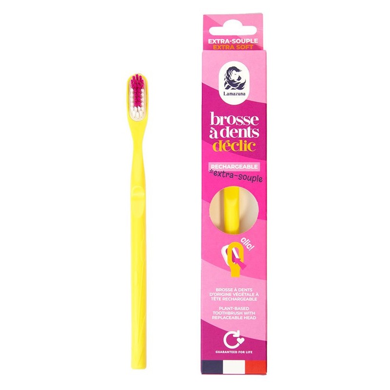Brosse à dents Extra Souple rechargeable jaune