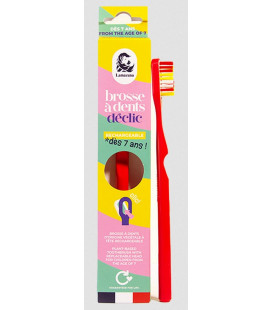 Brosse à dents écologique ayant une tête tête rechargeable SOUPLE