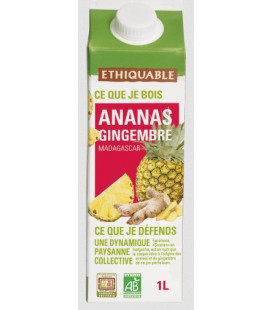 PROMO - Pur Jus Ananas Gingembre bio et équitable