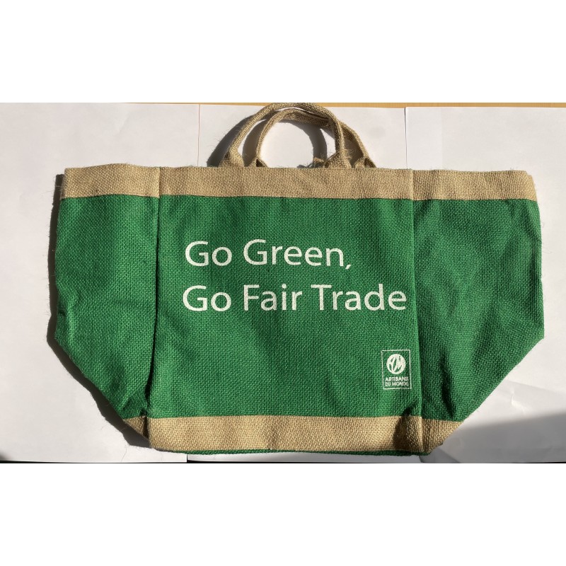 Grand sac cabas en toile de jute