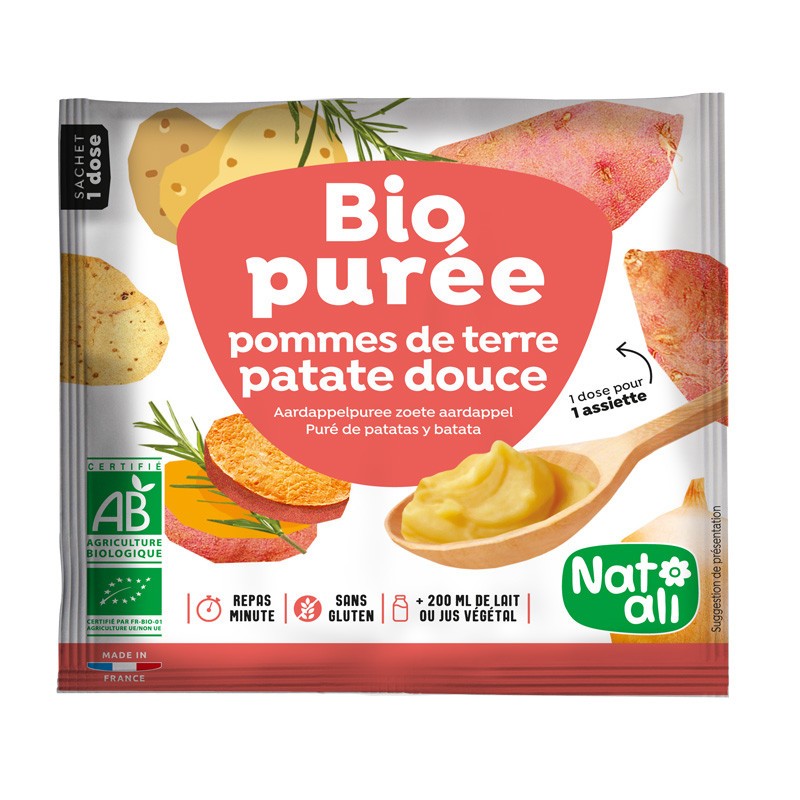 Purée Pommes de Terre - Patate douce BIO