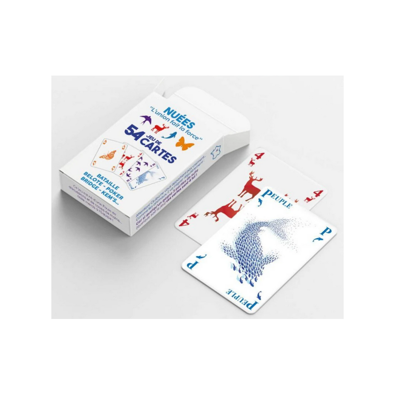 Un jeu de 54 cartes poétique et solidaire - Nuées-