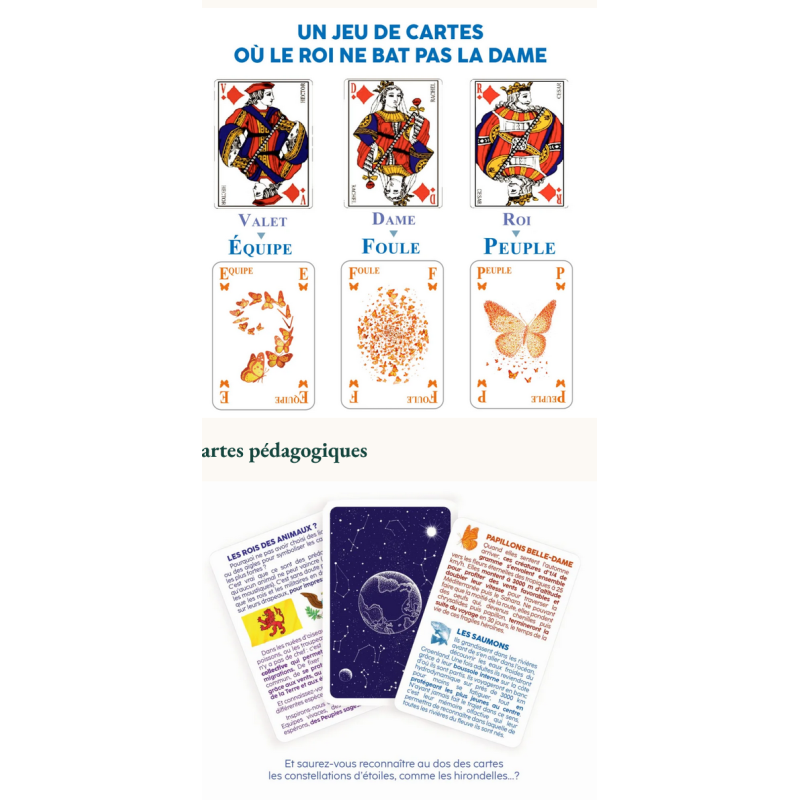 Un jeu de 54 cartes poétique et solidaire - Nuées-