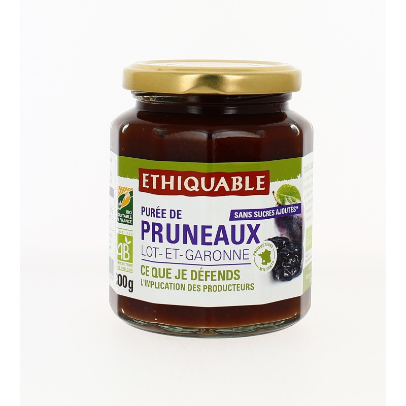 Purée de pruneaux bio & équitable