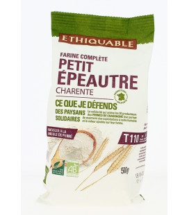 Farine complète de Petit épeautre bio et équitable T110