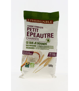 Farine complète de Petit épeautre bio et équitable T110