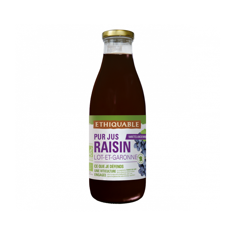 Pur jus de raisin de Monflanquin bio & équitable