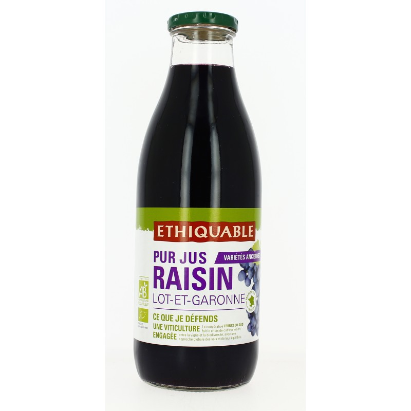 Pur jus de raisin de Monflanquin bio & équitable