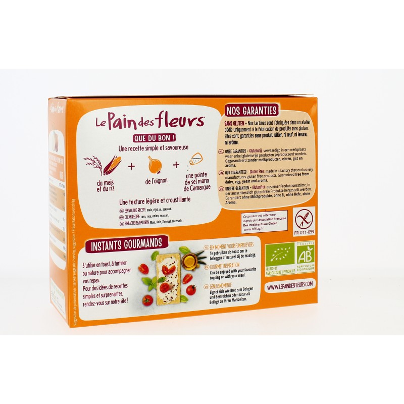 Tartines apéritif à l'oignon Bio