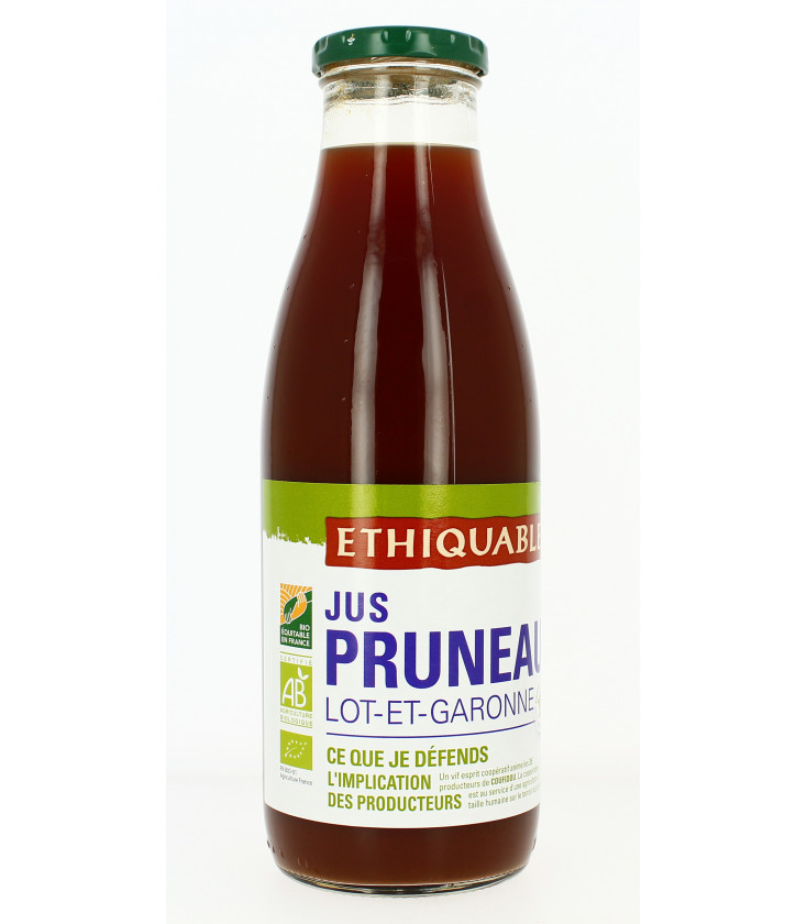 Pur jus de Pruneaux bio et équitable