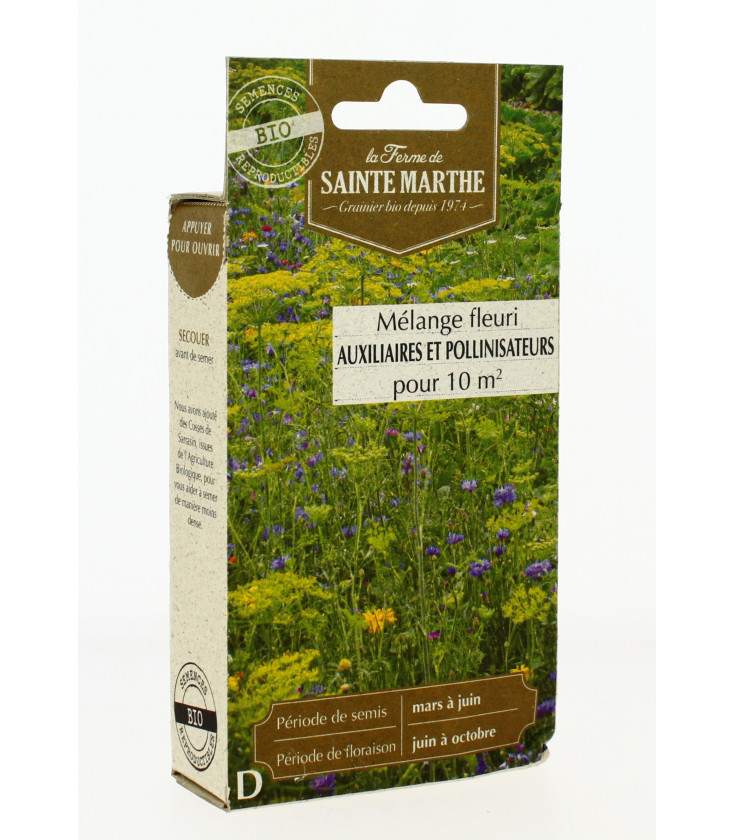 MÉLANGE FLEURI - Auxilliaires et Pollinisateurs - Semences reproductibles bio