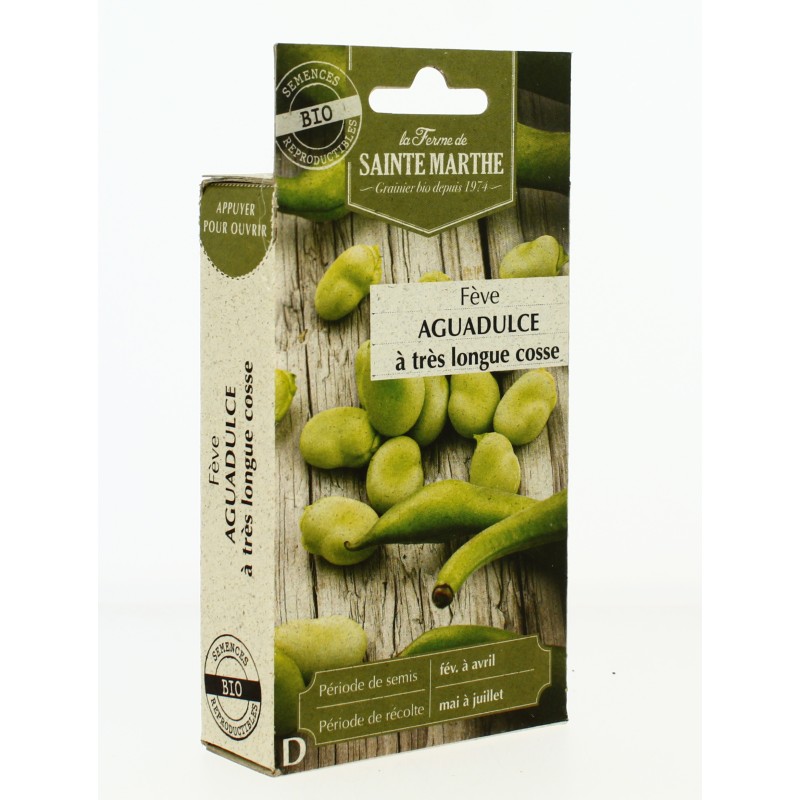 FÈVE Aguadulce à Très Longue Cosse AB  - Semences reproductibles bio