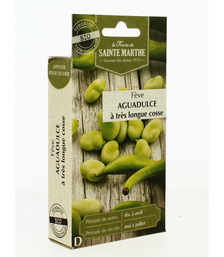 FÈVE Aguadulce à Très Longue Cosse AB - Semences reproductibles bio