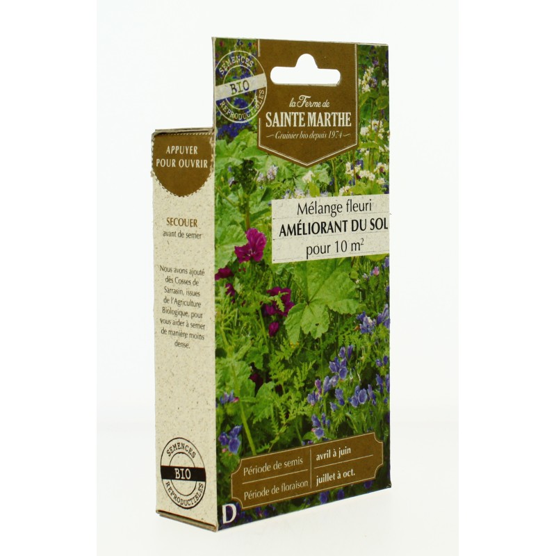 MÉLANGE FLEURI - Auxilliaires et Pollinisateurs AB  - Semences reproductibles bio