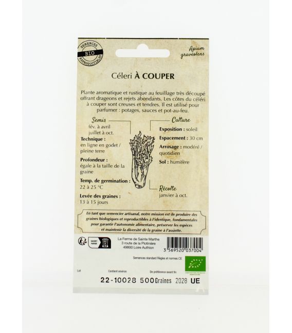 Céleri à couper - Semences reproductibles bio