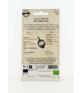 OIGNON Blanc de Lisbonne AB- Semences reproductibles bio