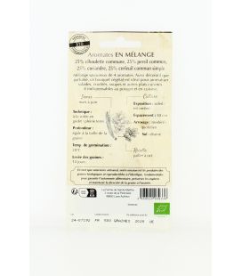 Aromates 4 variétés en mélange - Semences reproductibles bio