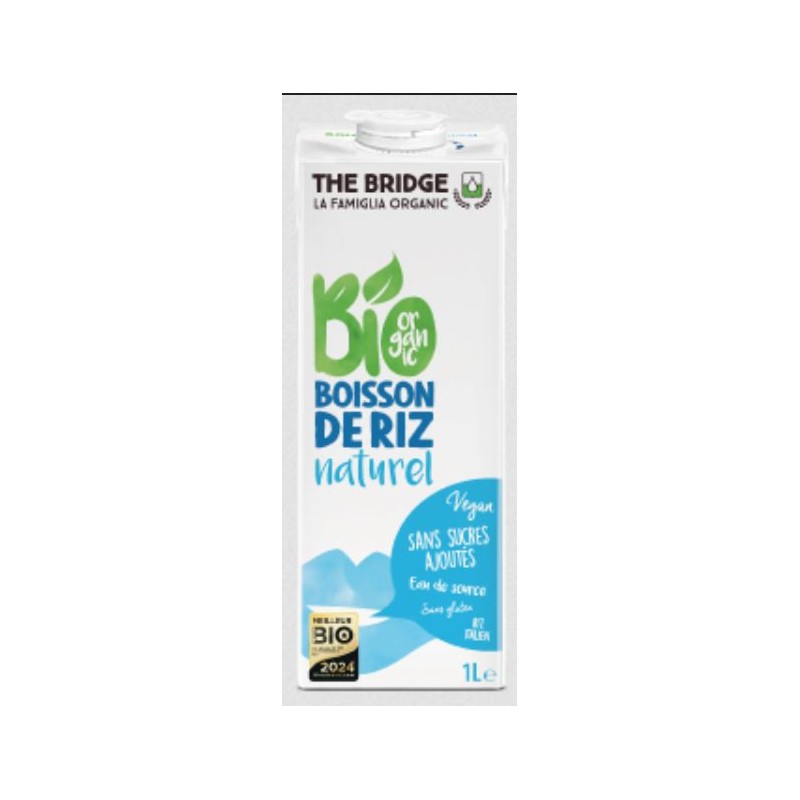 Boisson végétale au Riz nature bio & sans gluten