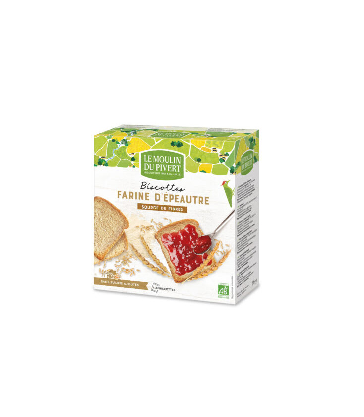 Biscottes à la farine d'épeautre bio & vegan