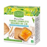 Biscottes à la farine complète & graines de lin bio & vegan