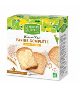DATE DÉPASSÉE - Biscottes à la farine complète bio et équitables