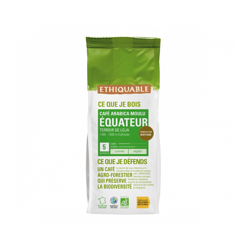 Café Équateur MOULU bio & équitable - 500 g