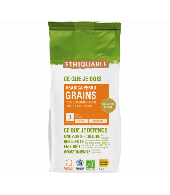 Café Congo GRAINS bio & équitable 1 kg 