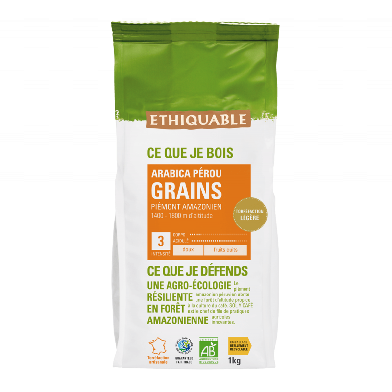 Café Congo GRAINS bio & équitable 1 kg