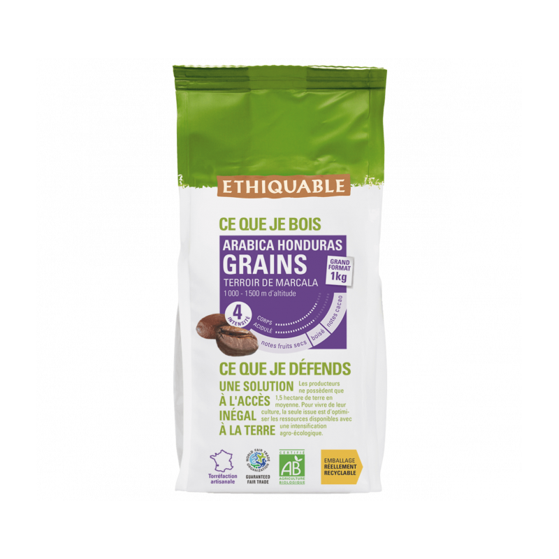Café Honduras GRAINS bio & équitable 1 kg
