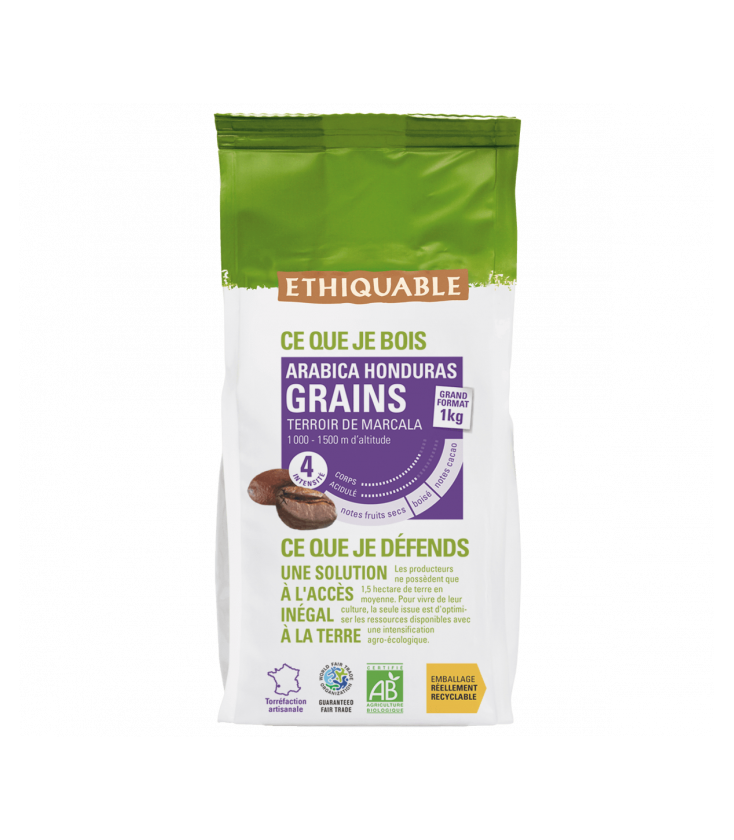 Café Honduras GRAINS bio & équitable 1 kg