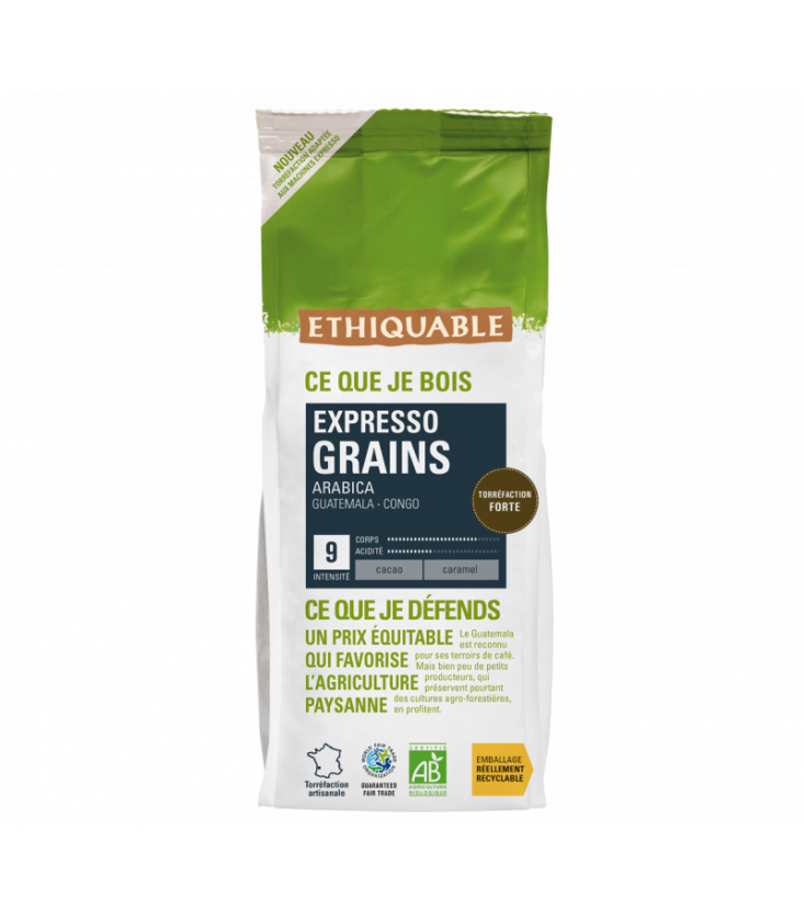 Café Bolivie guatemala Expresso Grains bio & équitable - 500 g