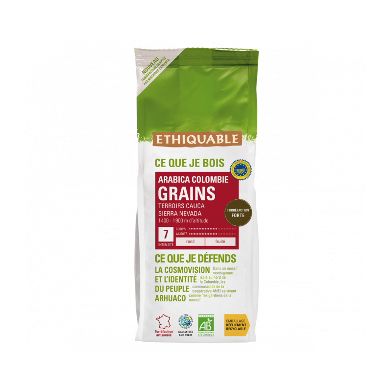 Café Colombie GRAINS bio & équitable - 500 g