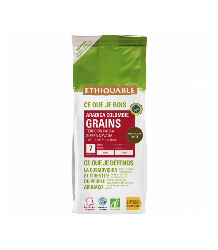 Café Colombie GRAINS bio & équitable - 500 g