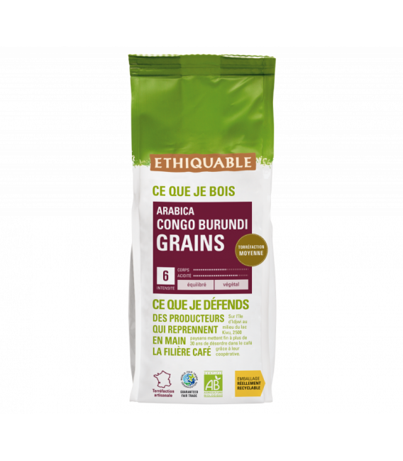 Café Congo GRAINS bio & équitable - 500 g