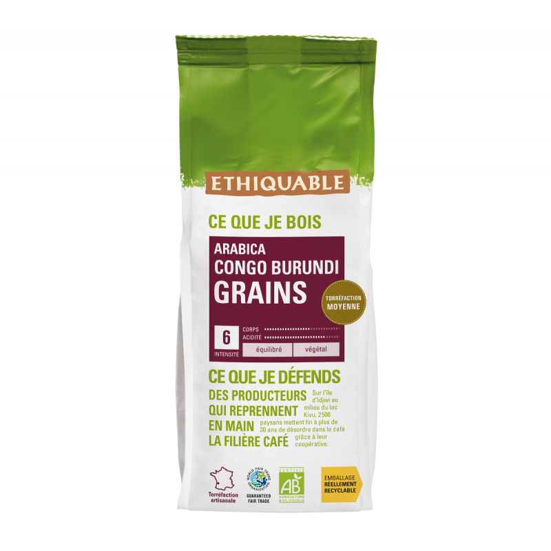 Café Congo GRAINS bio & équitable - 500 g
