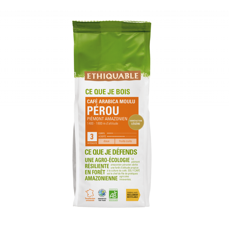 Café Pérou MOULU bio & équitable - 250 g