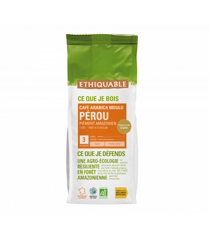 Café Pérou MOULU bio & équitable - 250 g