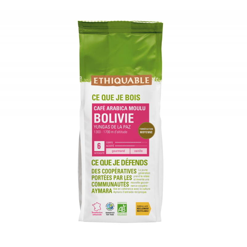 Café Bolivie MOULU bio & équitable