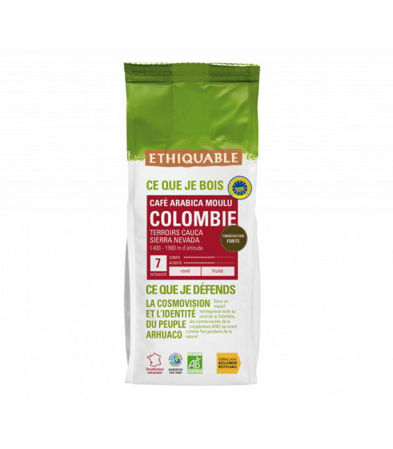 Café Colombie MOULU bio & équitable - 250gr