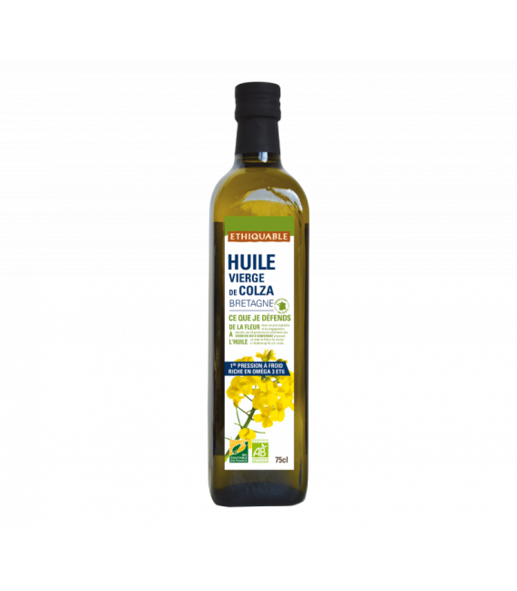 Huile vierge bio de Colza bio et équitable