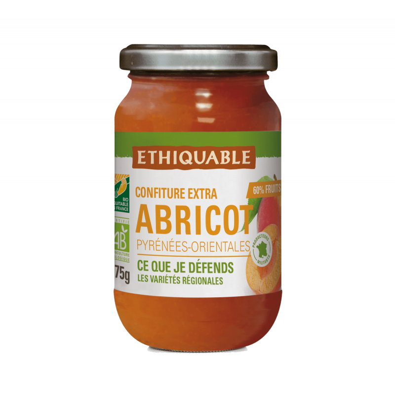 Confiture extra Abricot bio & équitable
