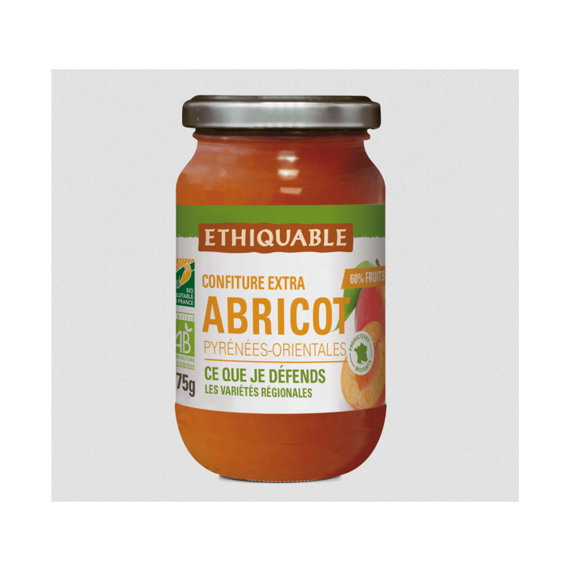 Confiture extra Abricot bio & équitable