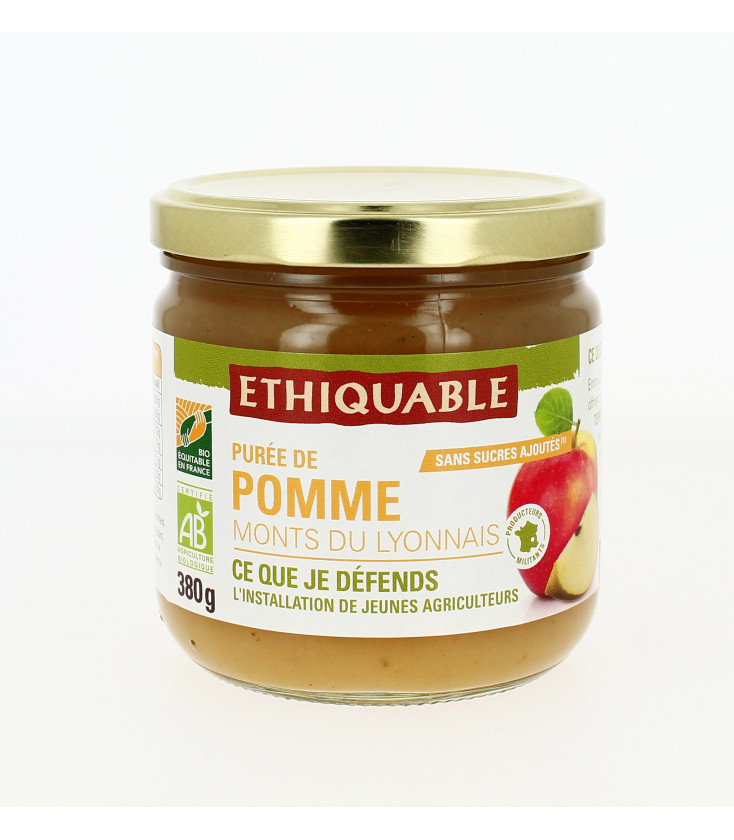 Purée Pomme bio et équitable