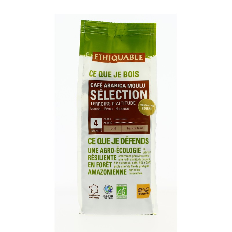 Café Séléction d'altitude MOULU bio & équitable