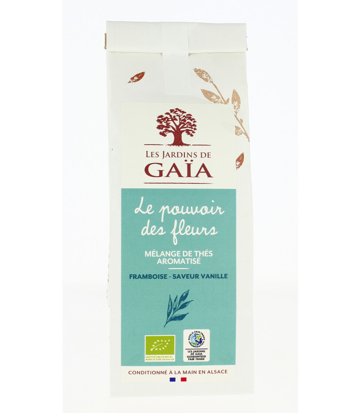 Le Pouvoir des Fleurs - Mélange de Thés parfumés (Sureau , Framboise) bio