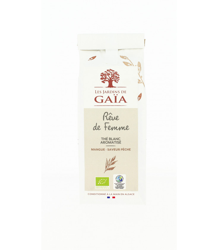 Rêve de femme - Thé Blanc aromatisé (Mangue Poire) bio & équitable