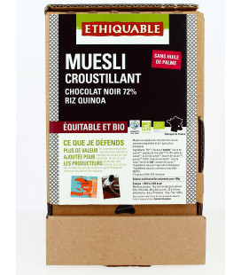 PROMO - Muesli Croustillant Chocolat -Riz-Quinoa bio Vrac - 2.5 kg