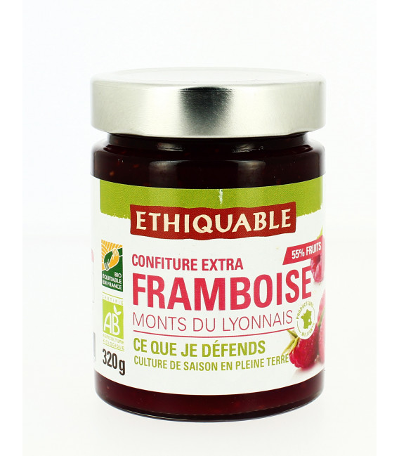 Confiture Extra Framboise bio & équitable
