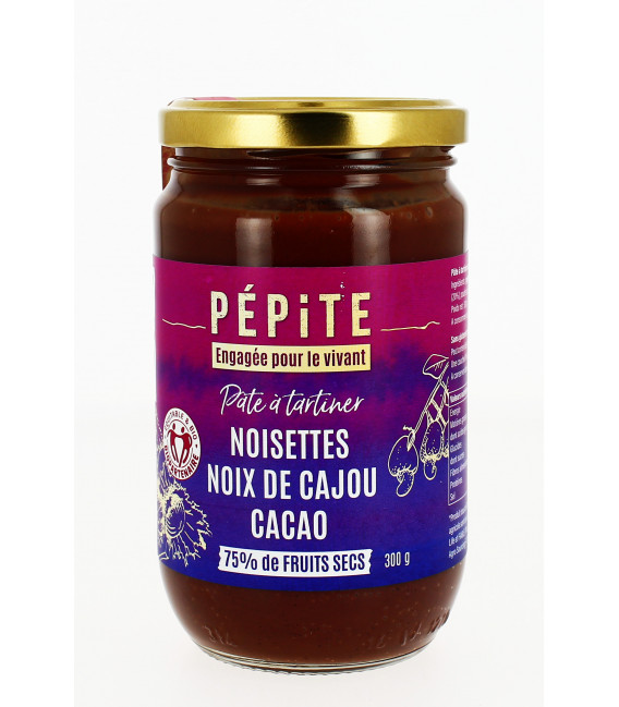 Pâte à tartiner 75% de noix bio & équitable
